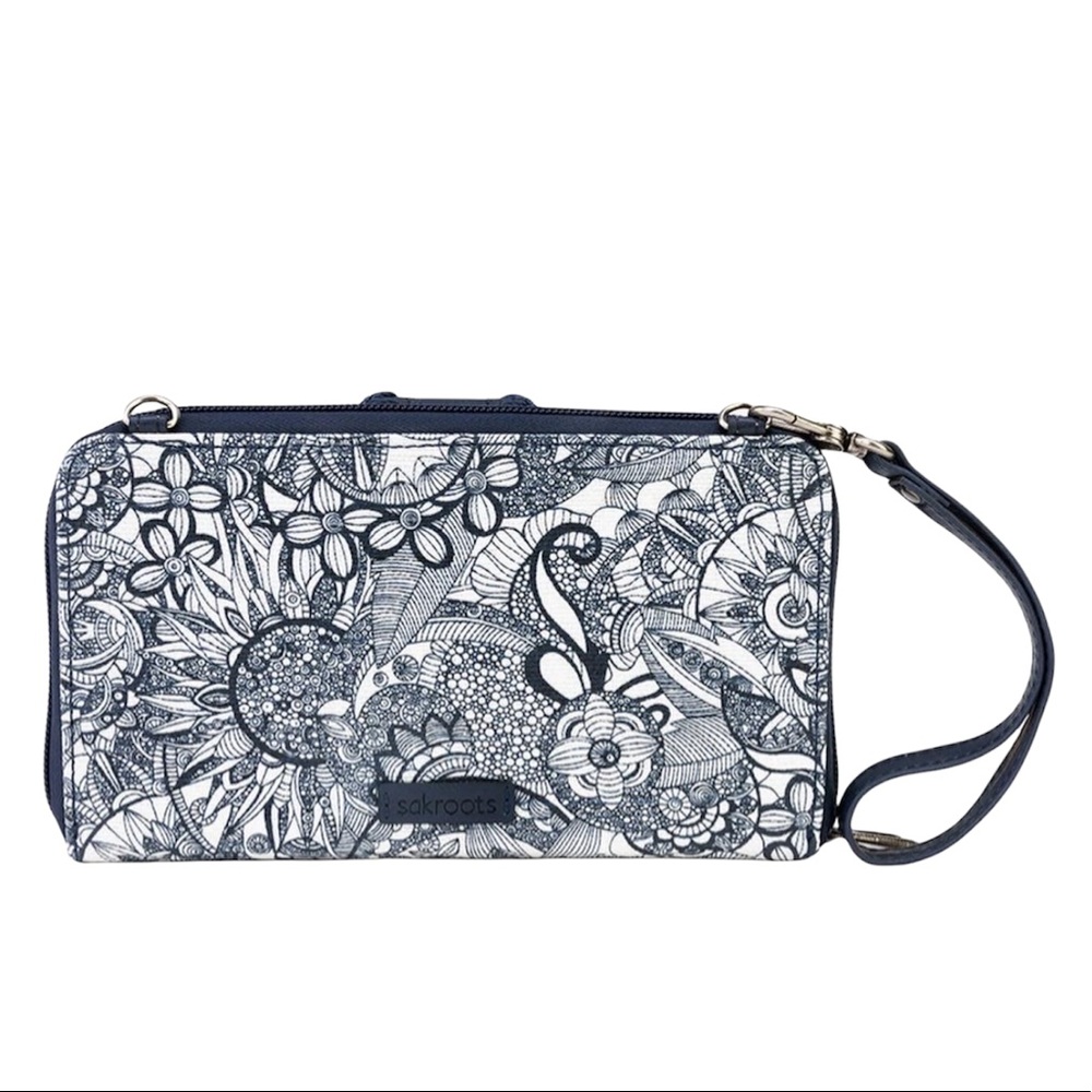 Sakroots Olympic Smartphone Crossbody/Wristlet/Wallet - Navy Spirit Desert
